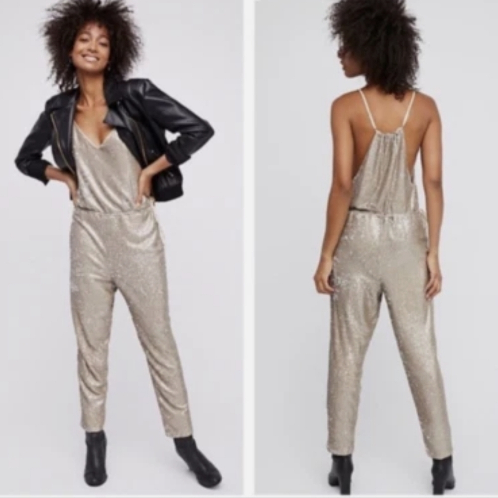 Free people jumpsuit sequin